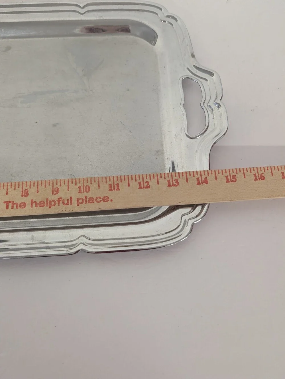 Vintage MID CENTURY MODERN Silver Tray With Cocktail Shaker